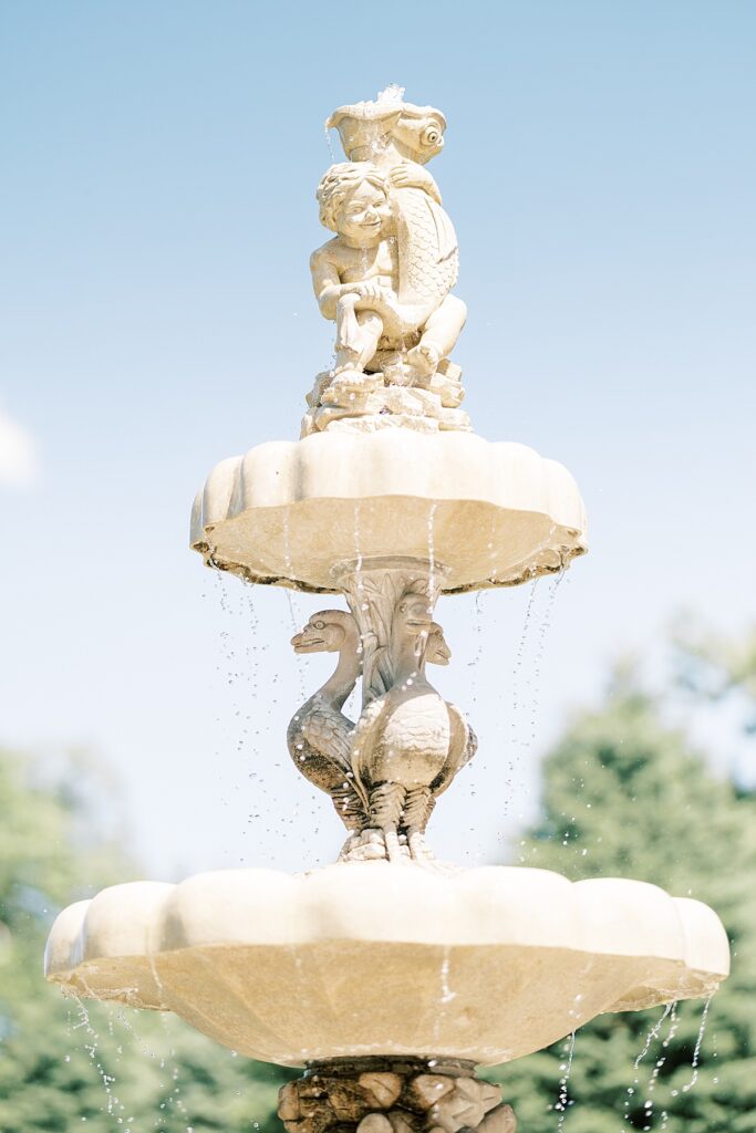 Detailed fountain at the Broadmoor in Colorado Springs, Colorado