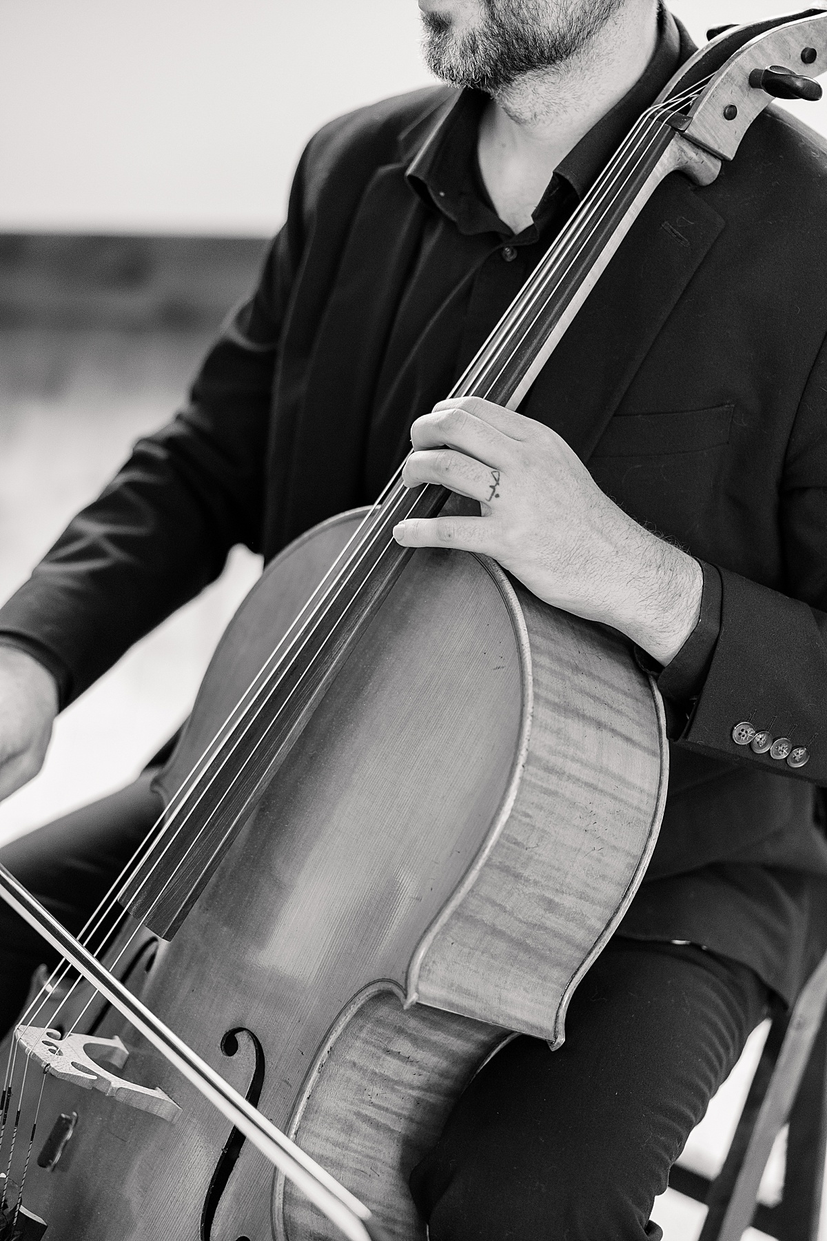 Wedding cellist at Black Canyon Inn in Estes Park, Colorado